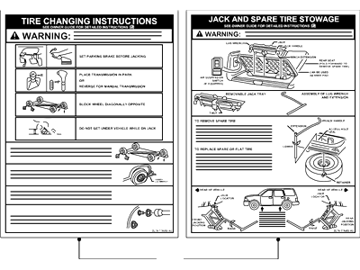 Ford 6L2Z-17A083-BB Decal - Jack Operation