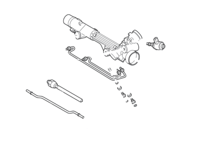 2001 Lincoln LS Steering Gear Box - 1W4Z-3504-AARM