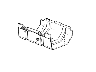 1990 Ford Bronco Fuel Tank Skid Plate - D8TZ-9A147-A