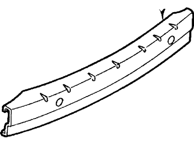 1998 Mercury Villager Bumper - F7XZ-17906-AA