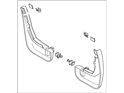 2013 Ford Transit Connect Mud Flaps - 2T1Z-16A550-A