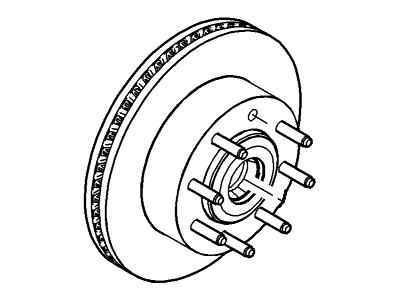 Ford 7C3Z-1V102-A Hub And Disc Assembly