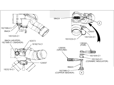 Ford F81Z-6K889-CA Duct - Turbo To Intake Manifold