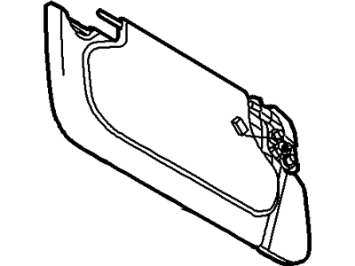 2004 Lincoln LS Sun Visor - 3W4Z-5404104-BAD
