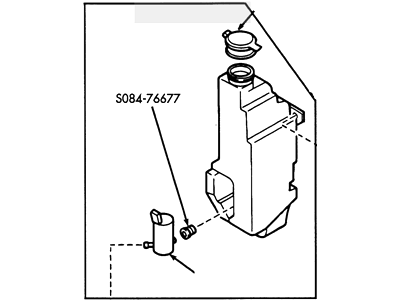 Ford F8CZ-17618-AA Reservoir - Windshield Washer