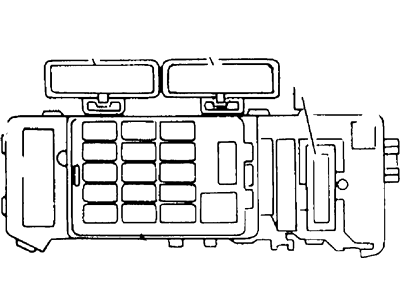 Ford Escort Fuse Box - F7CZ-14A068-AA