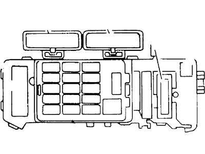 1998 Ford Escort Relay Block - F7CZ-14A068-AA