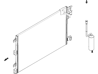 Ford 8S4Z-19712-AA Condenser Assembly