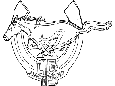 2009 Ford Mustang Emblem - 9R3Z-16098-B