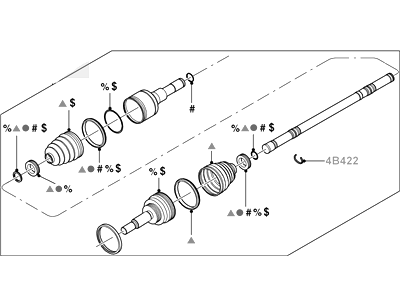 Ford 5L8Z-4234-BC Shaft Assembly - Rear Axle