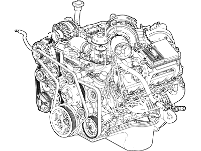Ford 4C3Z-6006-BARM Service Engine Assembly