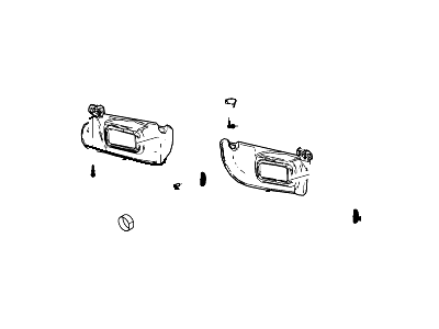 Ford 7L2Z-7804104-GA Visor Assembly - Sun