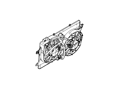 Ford Focus Fan Motor - 3S4Z-8C607-CD