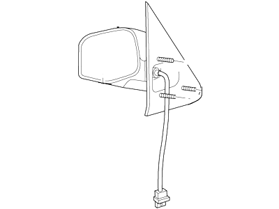 2002 Ford Explorer Sport Car Mirror - F87Z-17683-AABCP