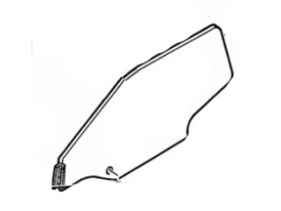 Ford F12Z-6121401-B Glass And Channel Assembly