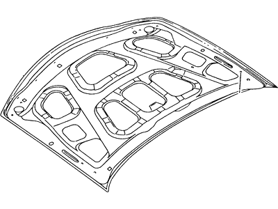1998 Lincoln Mark VIII Hood - F7LZ16612AA