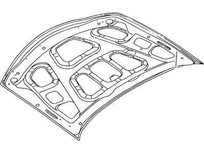 1997 Lincoln Mark VIII Hood - F7LZ16612AA