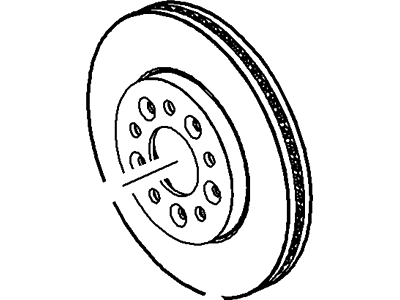 2006 Mercury Monterey Brake Disc - 6F2Z-1125-A