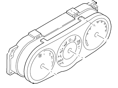 Mercury Mariner A/C Switch - 5M6Z-19980-AA