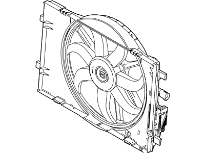 Lincoln Zephyr Fan Motor - 6E5Z-8C607-AA