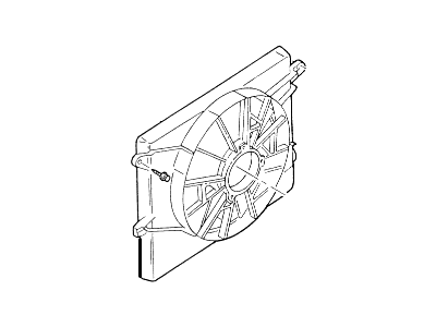 1996 Mercury Cougar Cooling Fan Assembly - F4SZ-8C607-D