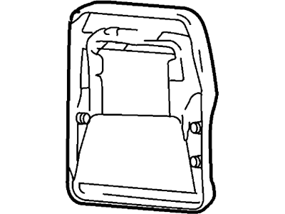 XF2Z-1666800-CA Ford Rear Seat Back Pad Illustration 1 of 1