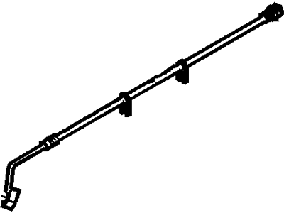 2005 Ford F53 Stripped Chassis Hydraulic Hose - 4C3Z-2078-AC