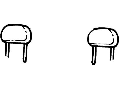 XF2Z-16611A08-DAD Ford Head Rest Assembly Illustration 1 of 1
