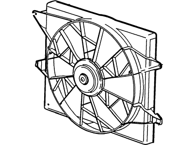 1998 Lincoln Mark VIII Fan Motor - F8LZ-8C607-AA