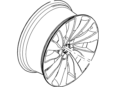 2015 Lincoln MKS Spare Wheel - DA5Z-1007-C