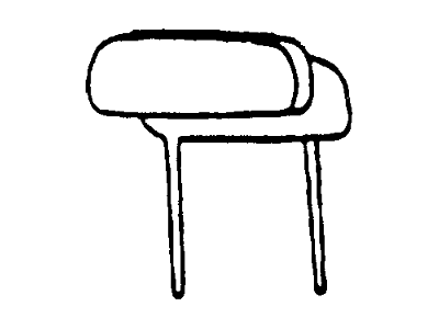 F75Z78611A08DAB Ford Headrest Assembly Illustration 1 of 1