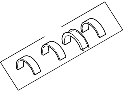 Ford XW7Z-6D309-XA Bearing - Crankshaft Main