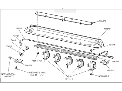 Ford 4C3Z-16450-AAA Step Assembly