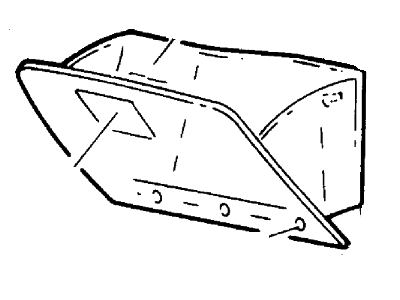 Ford F87Z7806024BAB Door Assembly Glove Compartment