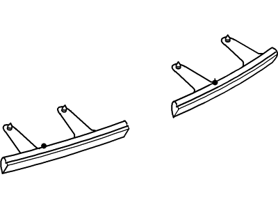 2003 Lincoln Aviator Weather Strip - 2C5Z-16A238-BA