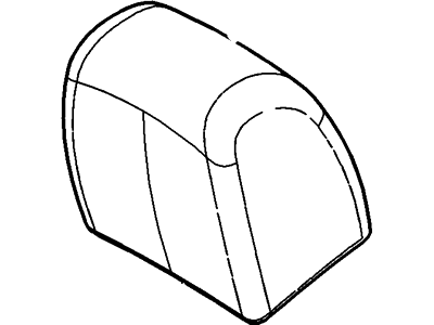Ford BE9Z-74610A62-BD Cover - Headrest - Roll Type