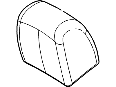 Ford BE9Z-74610A62-BC Cover - Headrest - Roll