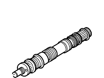 F4UZ-7060-A Ford Shaft Assembly Output Illustration 1 of 1