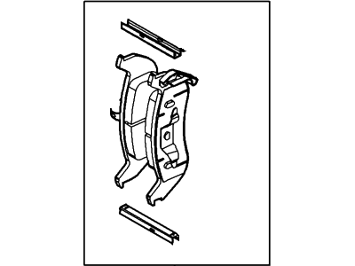 2007 Mercury Grand Marquis Brake Pads - 6W1Z-2200-AA