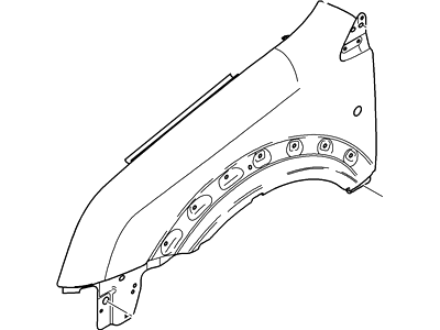 Ford 9T1Z-16006-A Fender Assembly - Front