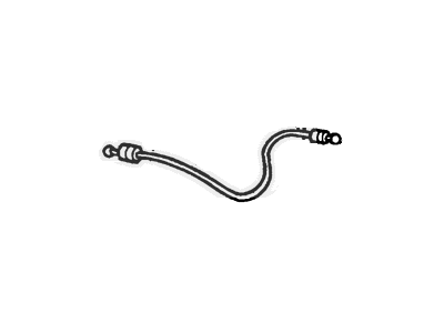 Ford E-350/E-350 Super Duty Door Latch Cable - F2UZ-15221A00-A