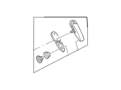 Ford YL8Z-78420A68-BA Hinge - Glass