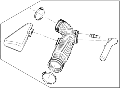 Ford 5W7Z-9B659-BF Hose - Air