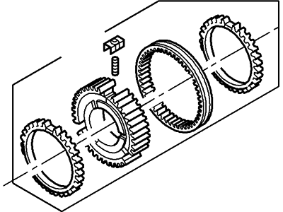 Ford F81Z-7124-KB Synchronizer Assembly - 3rd And 4th