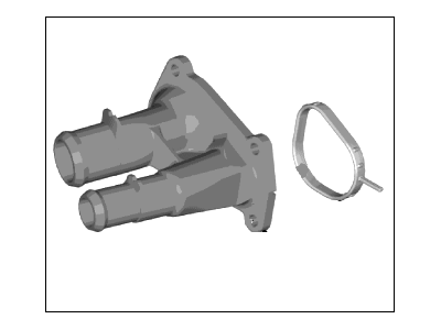 Ford Fiesta Thermostat Housing - BE8Z-8592-B