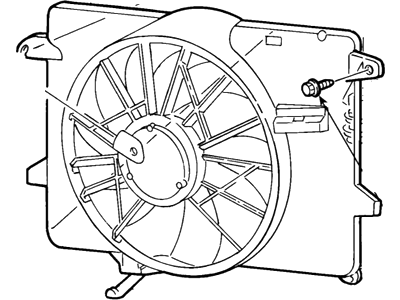 1999 Lincoln Town Car Fan Motor - F8VZ-8C607-AA