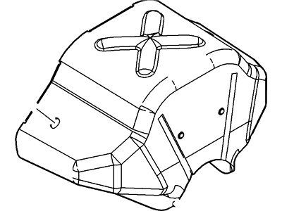 Mercury Mariner Exhaust Heat Shield - 5L8Z-9N454-AA