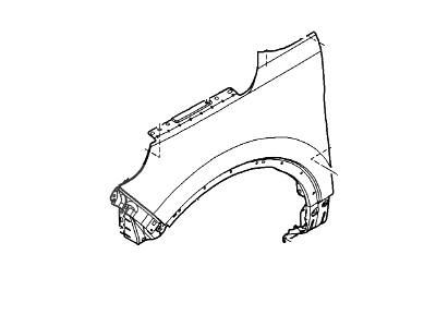 Ford BB5Z-16005-A Fender Assembly - Front