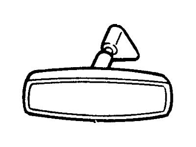 1998 Mercury Mountaineer Car Mirror - F77Z-17700-AA