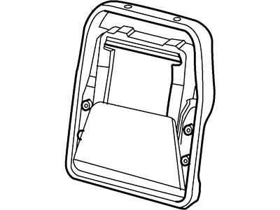 1F2Z1666800AA Ford Pad Rear Seat Back Illustration 1 of 1
